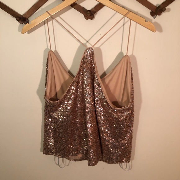 Watters Gold Sequin Zoe Tank Top 22W - Picture 8 of 8